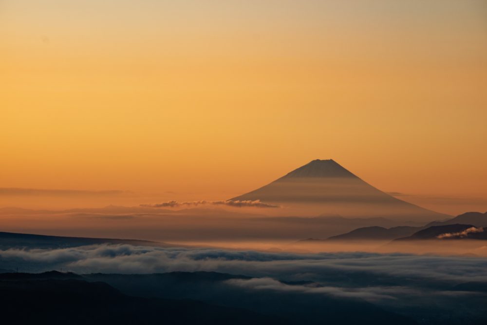 高ボッチ高原からの富士山